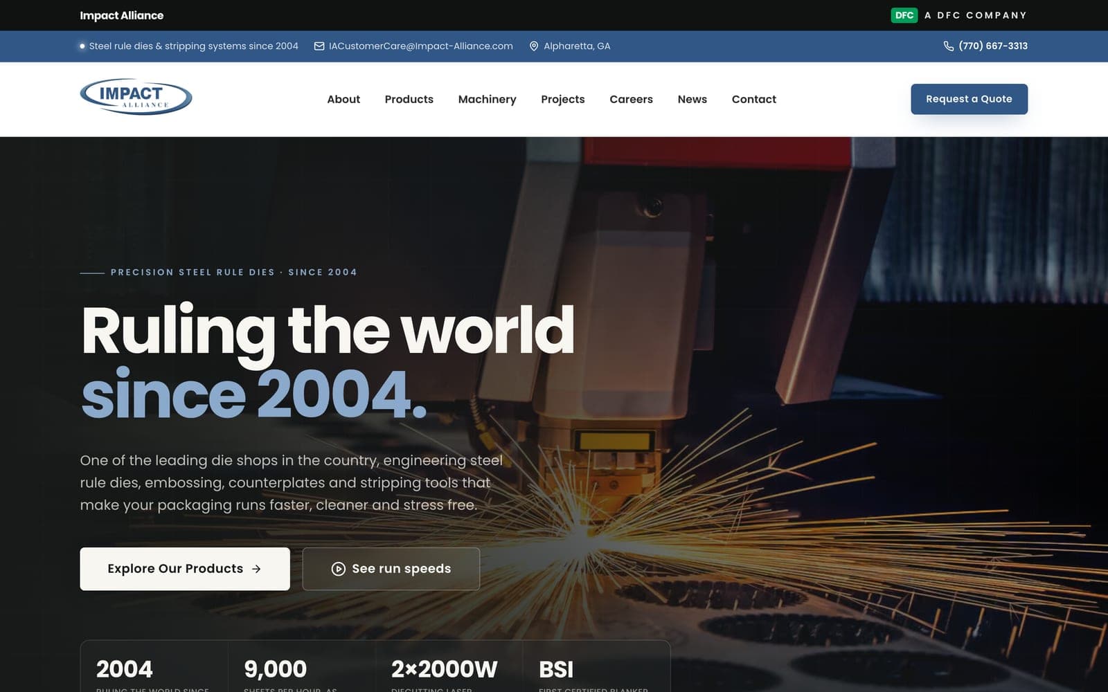 Impact Alliance homepage