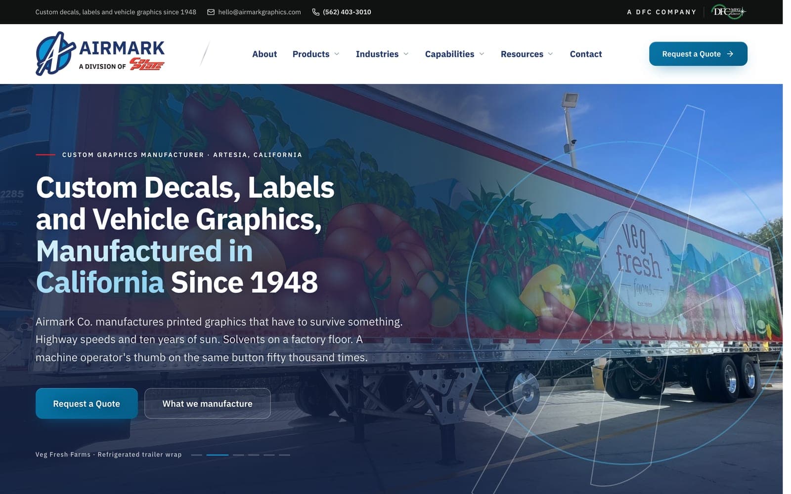 Airmark Graphics homepage